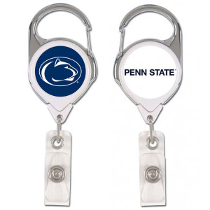 retractable carabiner badge holder with Penn State and Athletic Logo